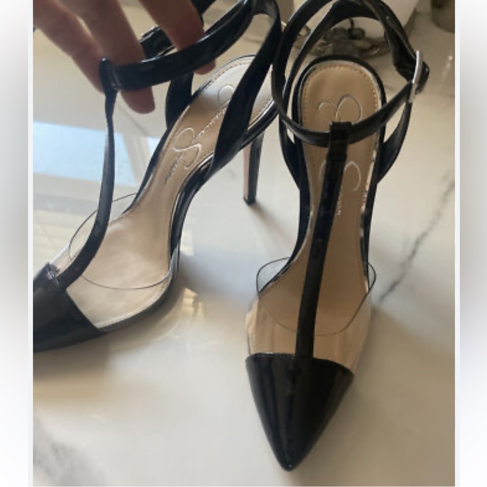 Jessica Simpson Black Patent Heels
